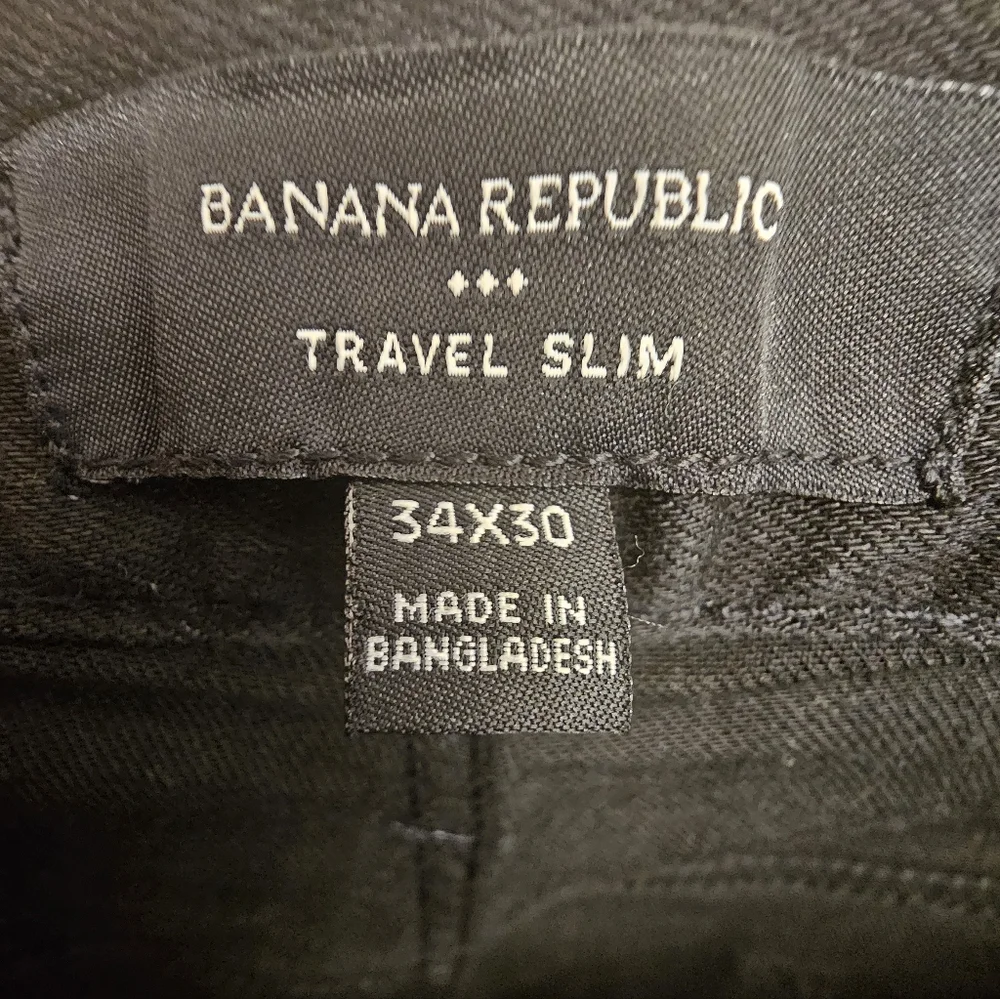 Banana Republic Men's Slim Travel Jean Black Wash - Picture 3 of 4